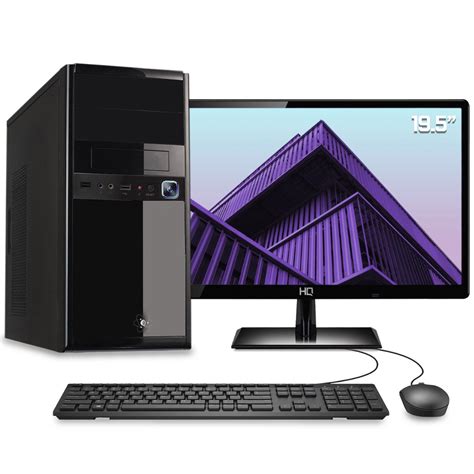 computador desktop completo quantum intel core  gb hd tb monitor