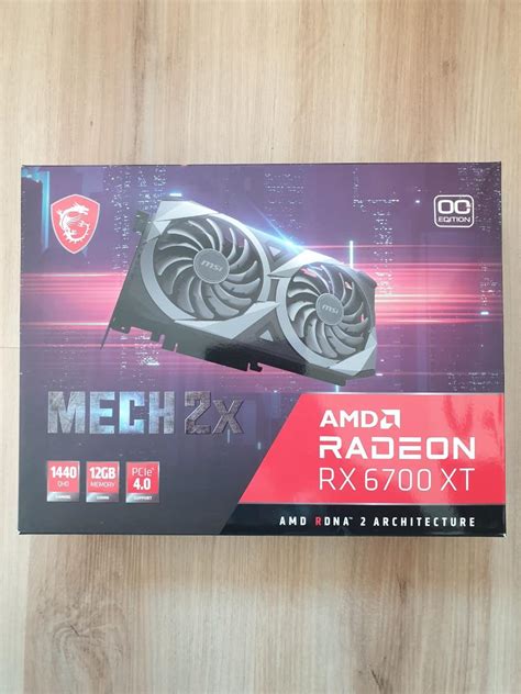 Msi Amd Radeon™ Rx 6700 Xt Mech 2x 12g 12gb Gddr6 Aukro