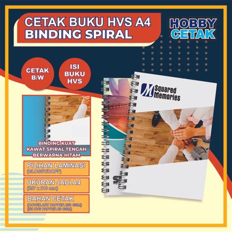 Jual Cetak Buku Majalah Katalog Ukuran A4 Bahan Isi Hvs Bw Binding