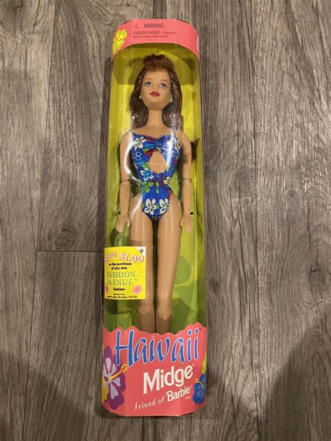 1999 Mattel 24617 Barbie Hawaii Midge Friend Of Barbie ALOHA Greetings