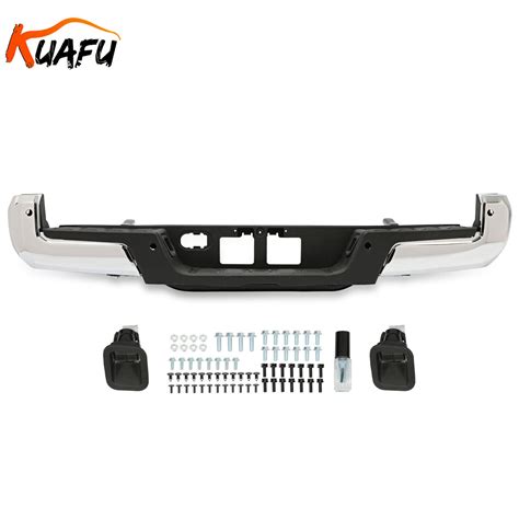 Chrome Rear Step Bumper For Toyota Tacoma With Parking Aid