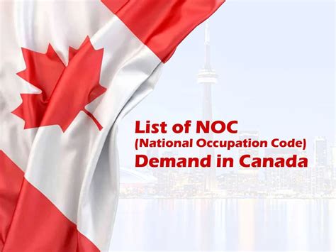 What Is The Noc National Occupational Classification In Canada