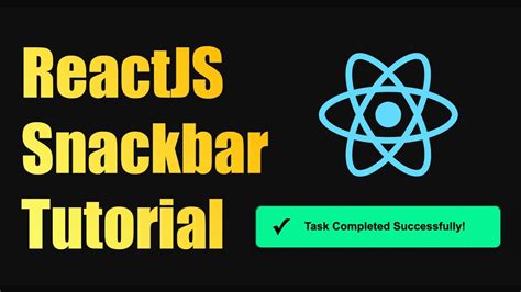 Snackbar Toast Notifications In React Tutorial React Snackbar