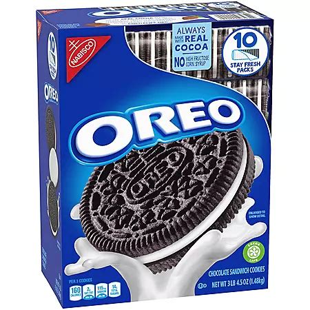 OREO Chocolate Sandwich Cookies (52.5 oz, 10 sleeves) - Sam's Club