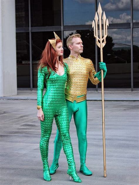 Aquaman And Mera Cosplay Couples Costumes Couple Halloween Costumes