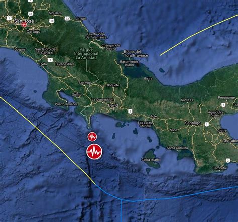 Strong And Shallow M Earthquake Hits Off The Coast Of Panama The