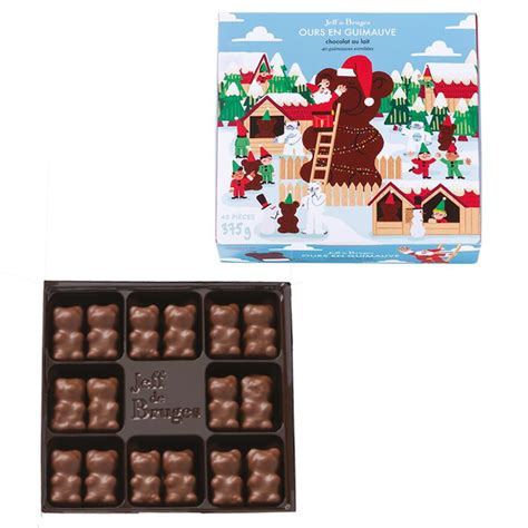 Chocolat Noël Boite oursons guimauve en chocolat au lait Édition