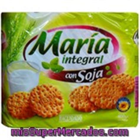 Galleta Maria Integral Soja Hacendado Paquete 4 Tubos 800 G Precio