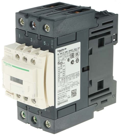 LC1D40ABD Contactor Schneider Electric TeSys D LC1D De 3 Polos 3 NA