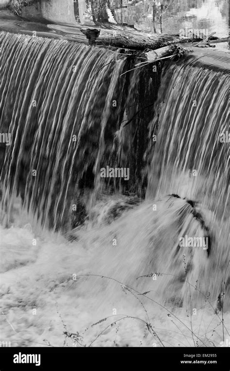 waterfall, black and white Stock Photo - Alamy