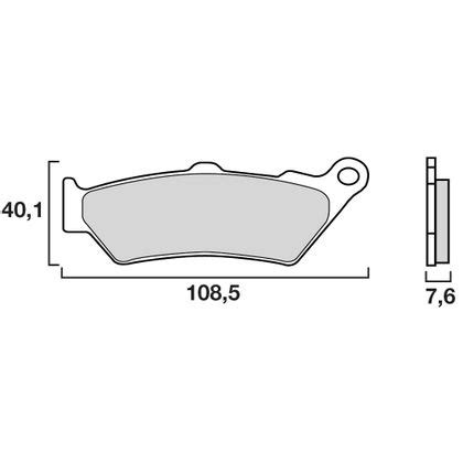 Plaquettes de freins Brembo modéle LA Sinter Métal Fritté Avant