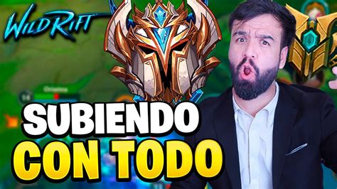 SUBIENDO CON TODOS LOS CAMPEONES A MAESTRO Wild Rift YouTube