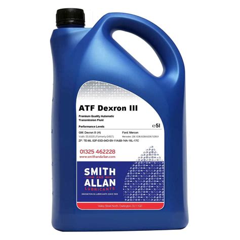 Atf Dexron 3 Diii D3 Automatic Transmission Fluid Dexron Iii 5 Litre 5l