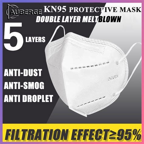 Auberge Kn Pcs Protective Mask Original White Mask Face Ply White