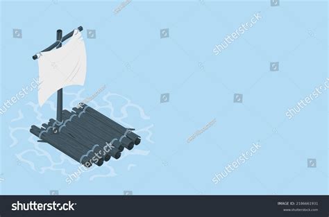 Shipwreck Survivor Vector Cartoon Of Ragged Royalty Free Stock Vector