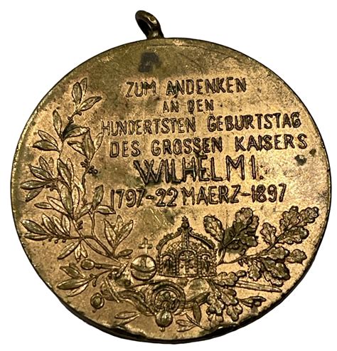 Medaille Deutschland Zum Geburtstag Kaiser Wilhelm I