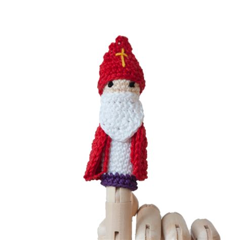 Vingerpoppetje Sinterklaas Haked