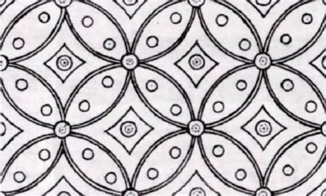 detail gambar sketsa motif batik solo koleksi nomer