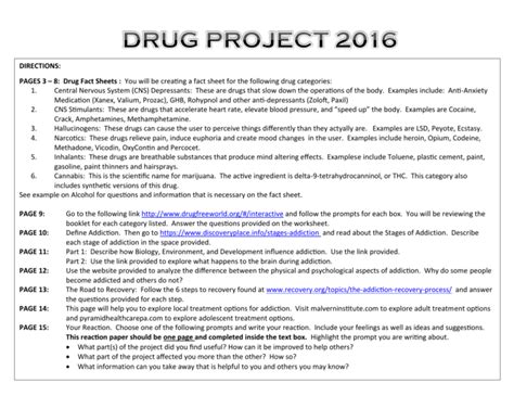 Drug Project Template