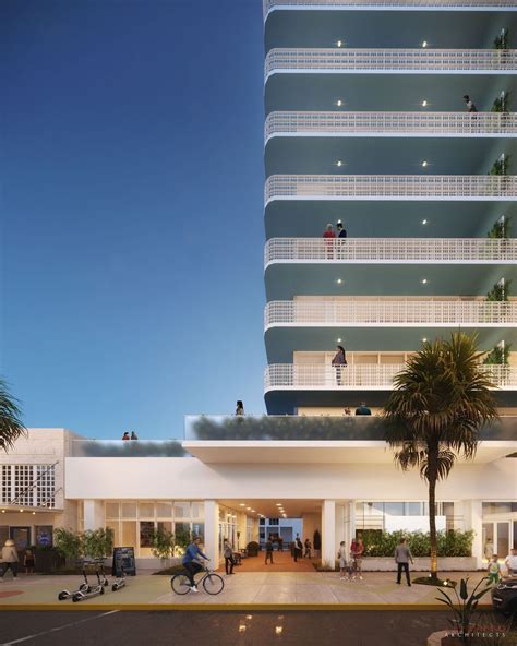 13-story boutique hotel with significant food and beverage focus