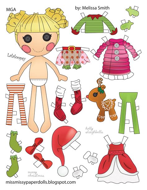 Miss Missy Paper Dolls: Holly Sleighbells