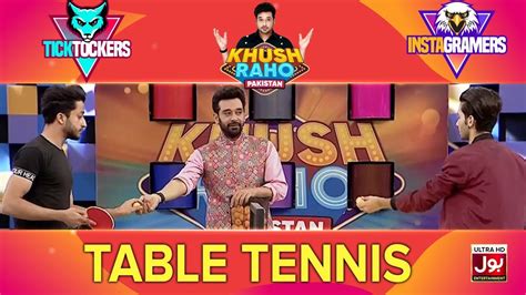 Table Tennis Khush Raho Pakistan Instagramers Vs Tick Tockers