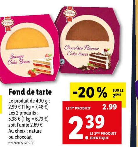 Promo Fond De Tarte Chez Lidl