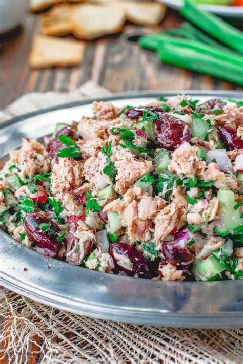 Min Mediterranean Tuna Salad Bold Healthy The Mediterranean Dish