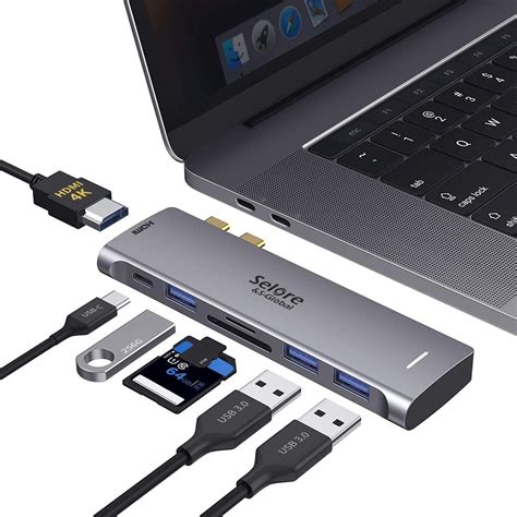 Adaptador Usb C Hub Para Macbook Pro Macbook Air Caprizes