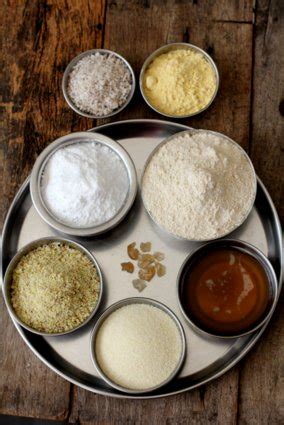 panjiri ingredients - Indian food recipes - Food and cooking blog