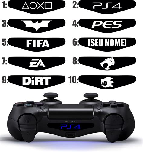 Adesivo Vinil Light Bar Ps4 Adesivo Para Controle Do Ps4 R 4 50 Em