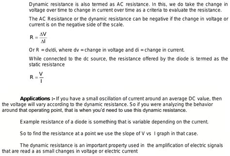 What Is Dynamic Resistance