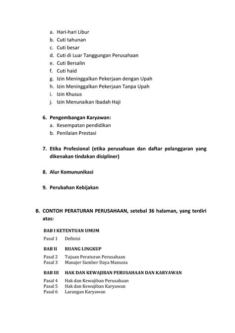 Buku Pedoman Karyawan Peraturan Perusahaan Dan Tata Tertib Kerja Pdf