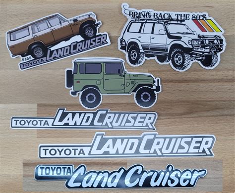 Land Cruiser Logo Toyota Wd Outdoor Adventure Sticker Etsy Canada