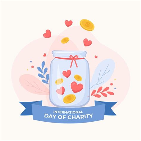 Premium Vector Flat Design International Day Of Charity Concept