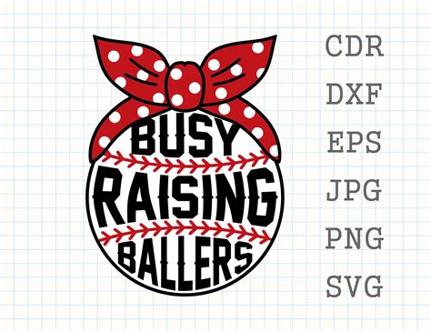 Busy Raising Ballers Svg Baseball Mom Svg Softball Mom Svg Etsy