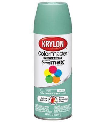 Krylon Colormaster Satin Jade Spray Paint Leonard S Browne Co Ltd