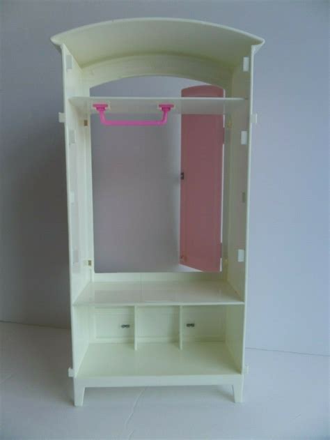 Mattel Barbie Dollhouse Furniture Wardrobe Armoire Closet Set Of 3