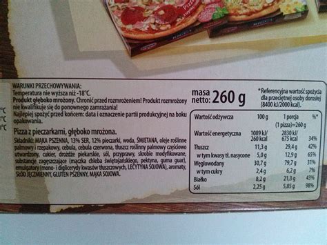 Ile Kalorii Ma Pizza Rigga Domowa Z Pieczarkami Dr Oetker