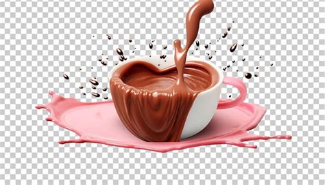 Premium Psd Hot Chocolate Splash