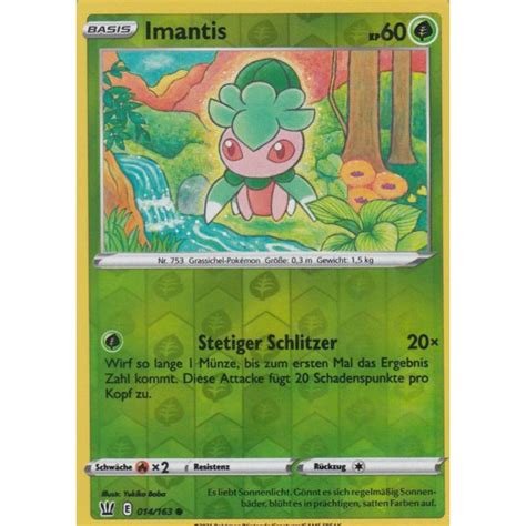 Imantis Reverse Holo Kampfstile Pokemon Karte Kaufen