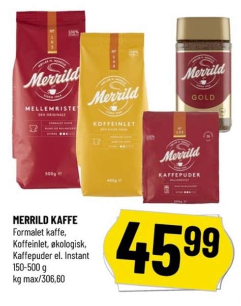 Merrild Gold Instant Kaffe Løvbjerg august 2023 Alle Tilbudsavis