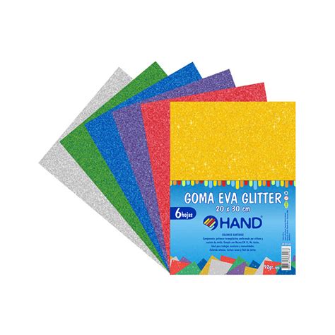 Estuche Goma Eva Glitter 20X30