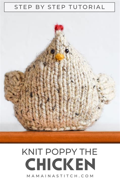 Poppy Chicken Knitting Pattern Love Handmade