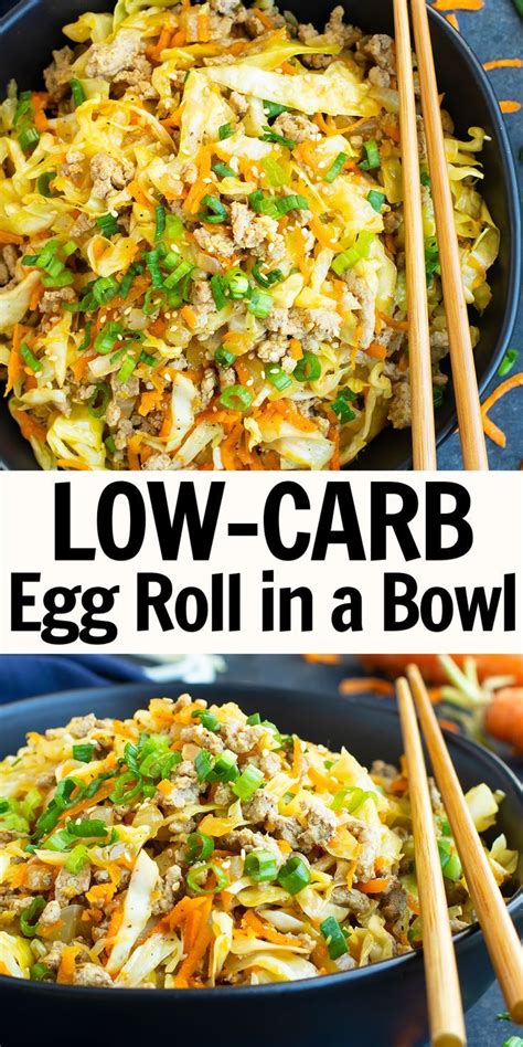 Egg Roll In A Bowl Recipe Low Carb Evolving Table Recipe Low Carb Dinner Recipes