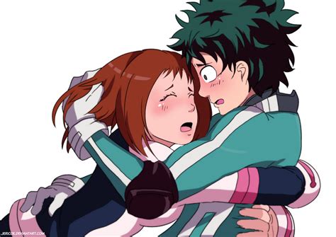 Deku Uraraka Official Art