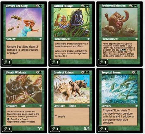 Magic the Gathering Adventures: [Legacy] A Green deck only with cards from Mirage set