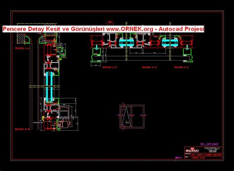 Kap Ve Pencere Detay Dwg Projesi Autocad Projeler Hot Sex Picture