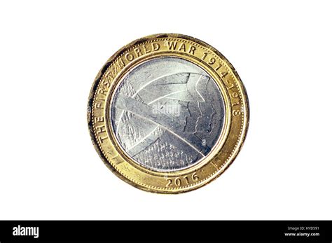 First world war two pound coin Cut Out Stock Images & Pictures - Alamy