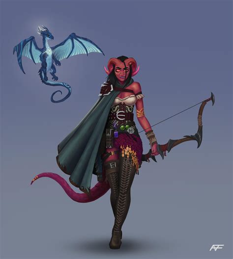 [oc][art][commission] Nemiah The Tiefling Rogue R Dnd